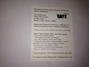 Tate freedom and dream