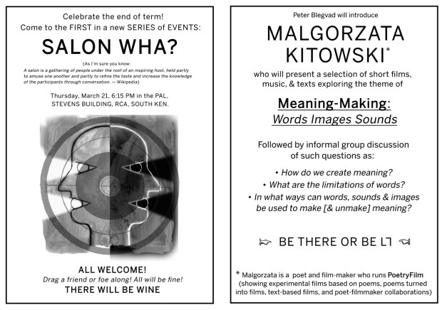 PoetryFilm Salon poster